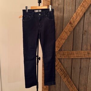 Levis 510 skinny dark blue jeans